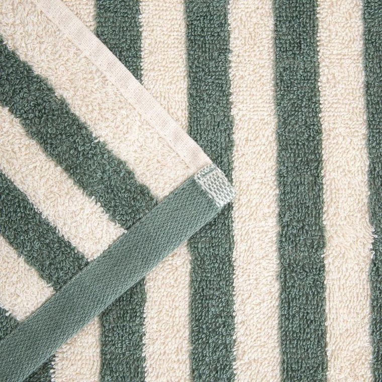 Homla, Listra, ręcznik, w pistacjowe paski, 70-130 cm