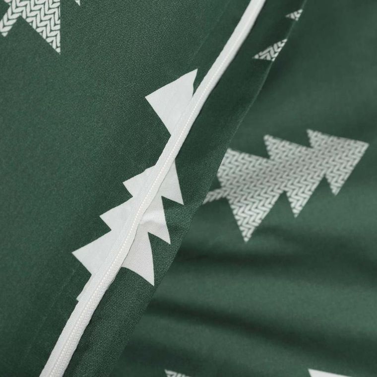 Homla, Pema, pościel, z mikrofibry w choinki zielona, 160-200 cm