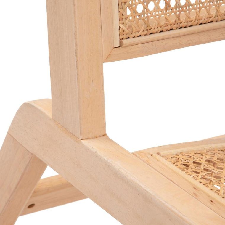 Homla, Polura, Fotel rattanowe naturalne, 65-79-70 cm, 869483