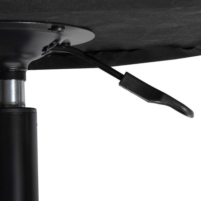 Homla, Teill, Krzesło welurowe obrotowe czarne, 55-54,5-80-90 cm, ALL 807898