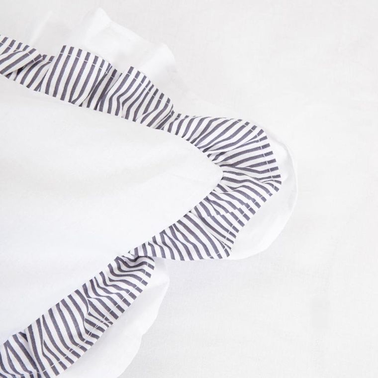 Homla, Tessia, pościel, bawełniana z podwjną falbanką, 200-220 cm