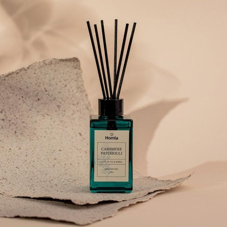 Homla, Verde, dyfuzor zapachowy, Cashmere Patchouli, 120 ml