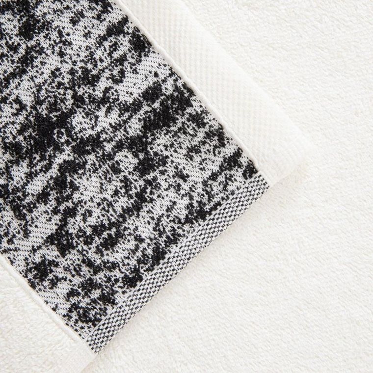 Homla, Viola, ręcznik, biało-czarny, 50-90 cm