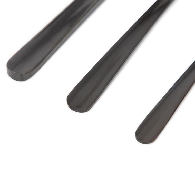 Homla,lugano, zestaw sztućców, czarnych, 24 szt.