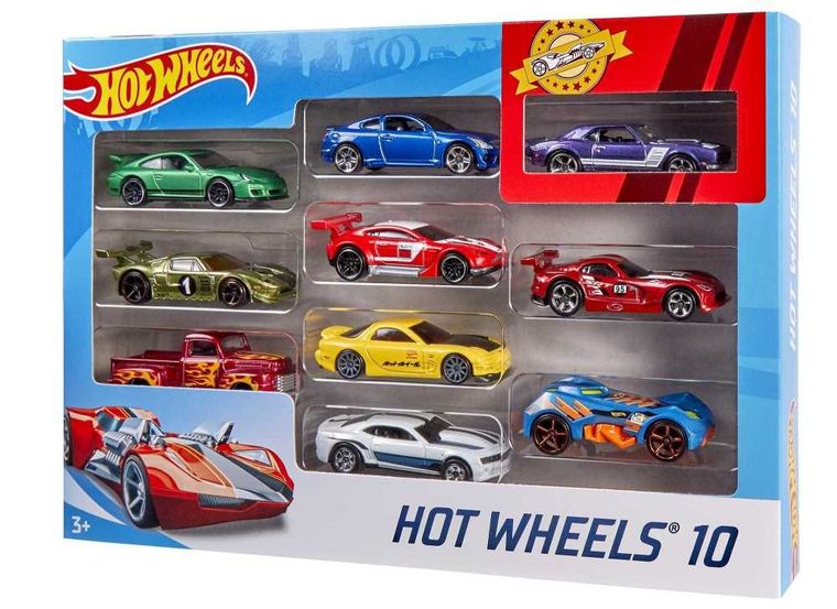 Hot Wheels, zestaw 10 autek