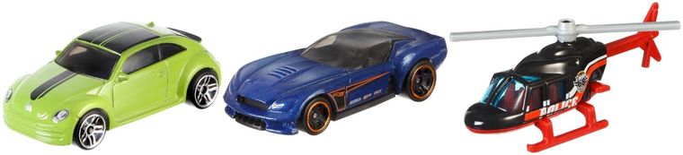 Hot Wheels, zestaw 3 autek