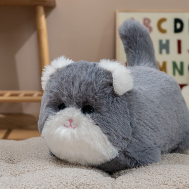 Huggy Luv, maskotka interaktywna, kot, szary