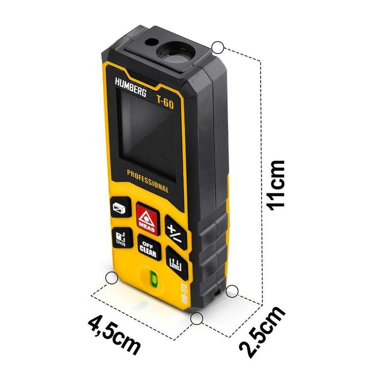 Humberg, dalmierz laserowy, 60 m, HM-173