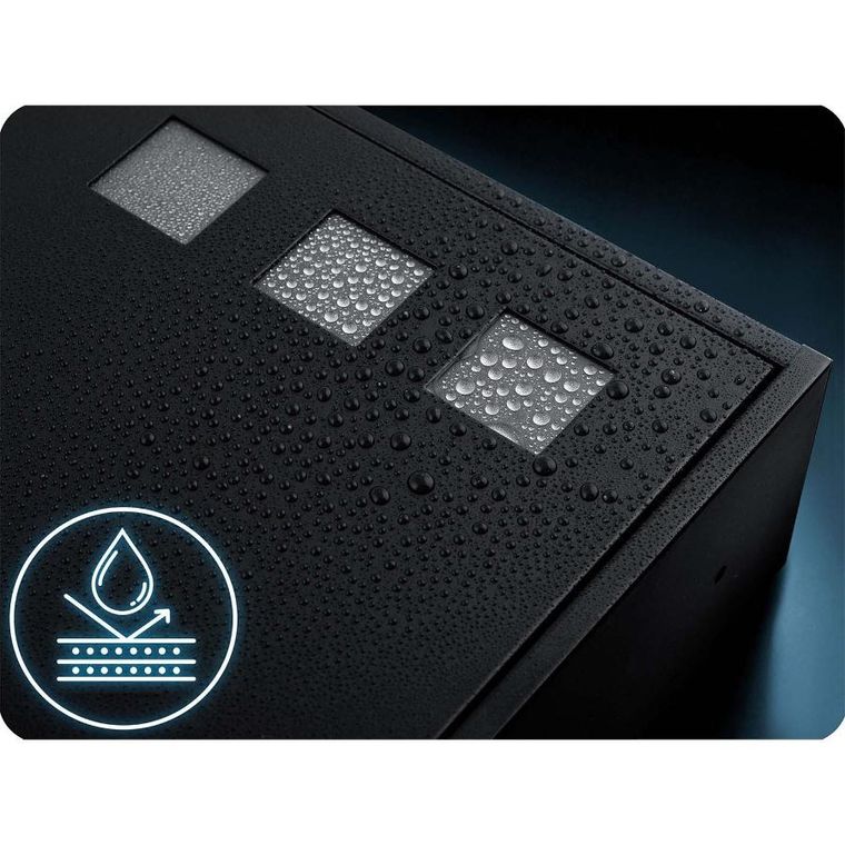 Humberg, skrzynka na listy, czarna, 39-25,5-12 cm, HM-864