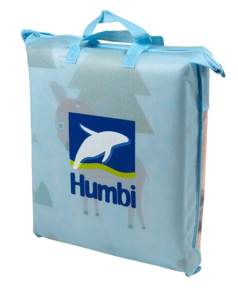 Humbi, dwustronna mata edukacyjna z pianki EPE, zwierzęta leśne, 150-180 cm