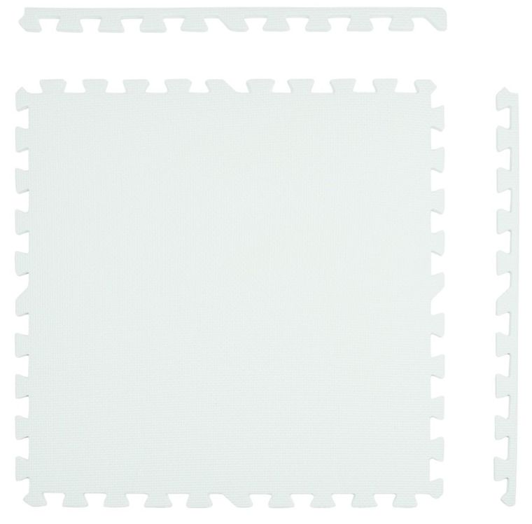 Humbi, mata piankowa, puzzle, biały, szary, 60-60 cm, 6 szt.