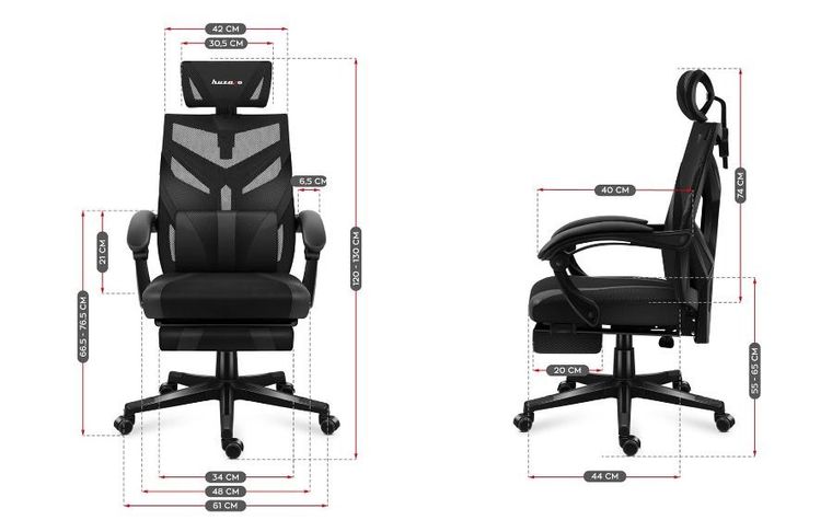 Huzaro, Combat 5.0, fotel gamingowy, Black