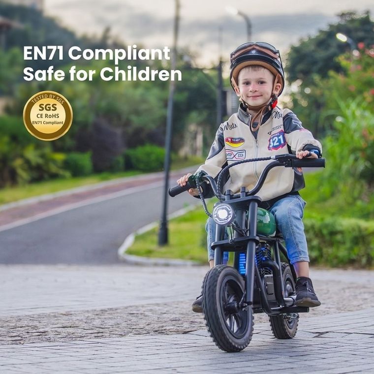 Hyper Gogo, Pioneer 12 Plus, Motocykl, pojazd na akumulator, zielony