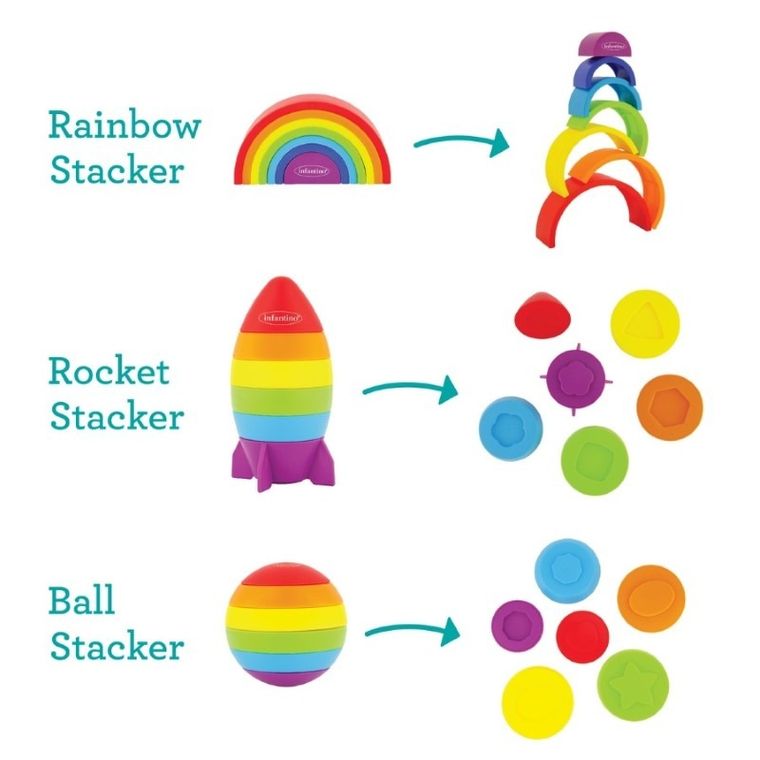 Infantino, zestaw klocków do składania, 3w1