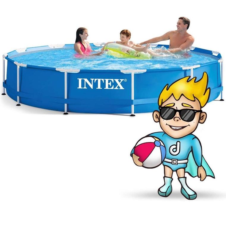 Intex, basen ogrodowy stelażowy, 366-76 cm, zestaw 16w1