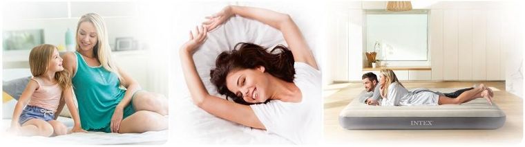 Intex, materac dmuchany, jednoosobowy