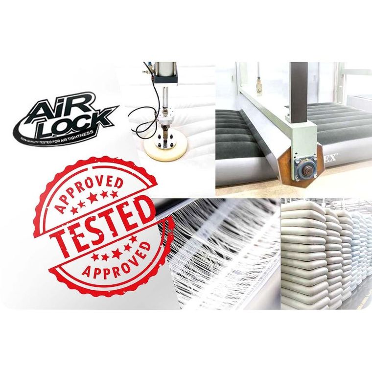 Intex, materac dmuchany, z pompką elektryczną, 236-152-86 cm