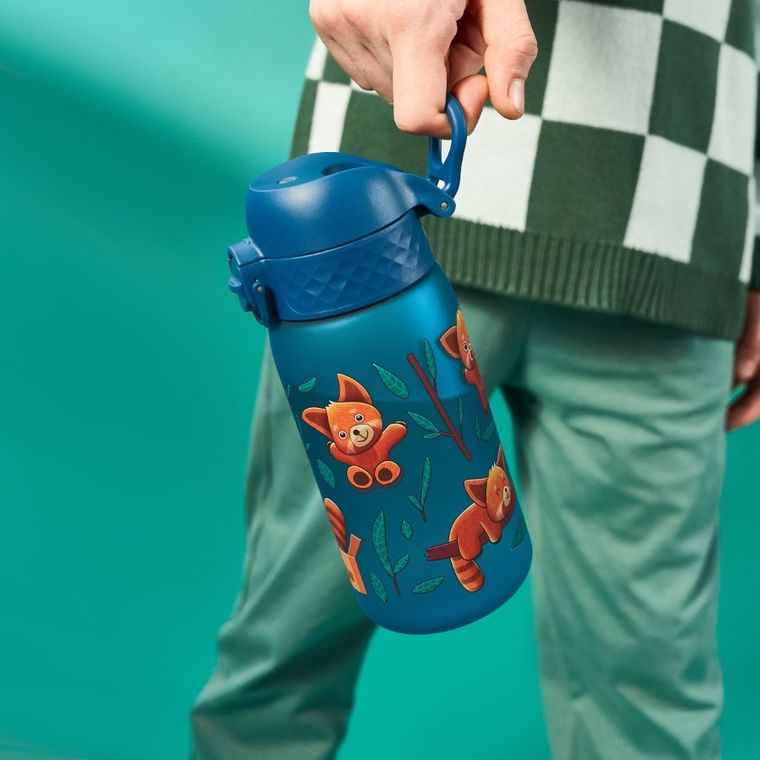 Ion8, Czerwona Panda, bidon z ustnikiem, morski, 350 ml