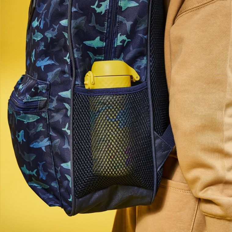 ION8, Dinozaury, bidon termiczny z ustnikiem, próżniowy, żółty, 320 ml