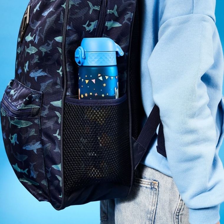 Ion8, Samoloty, bidon z ustnikiem, niebieski, 500 ml