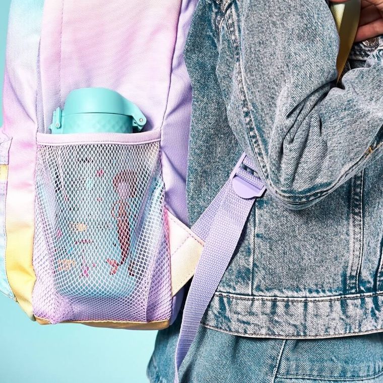 Ion8, Syrenki, bidon z ustnikiem, niebieski, 350 ml