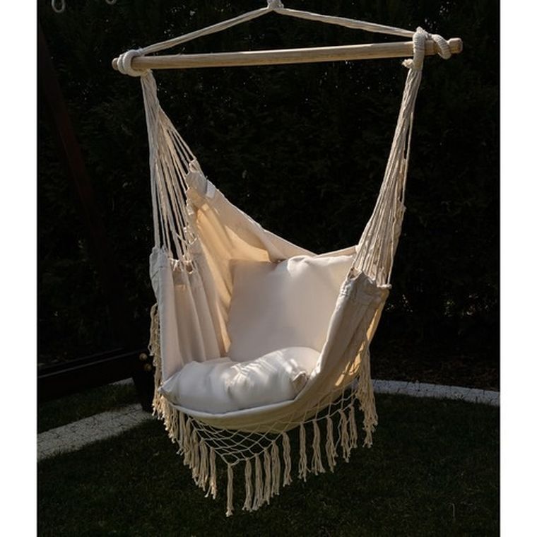 Iso Trade, hamak, krzesło brazylijskie, beżowe