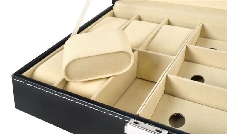 Iso Trade, organizer na zegarki i okulary, czarny