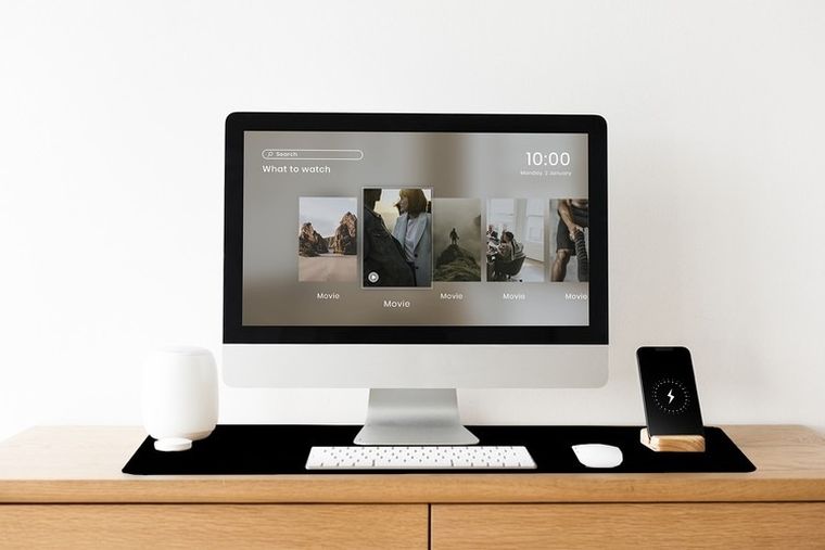 Izoxis, podkładka pod mysz i klawiaturę, czarna