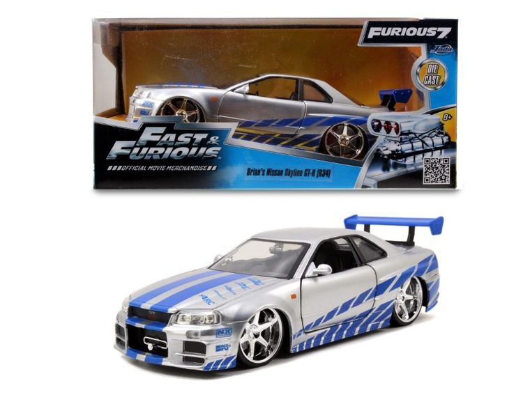 Jada Toys, Szybcy i wściekli, 2002 Nissan Skyline, model pojazdu, 1:24