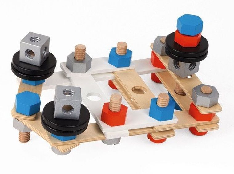 Janod, Brico ‘Kids, zestaw konstruktora, 50 elementów