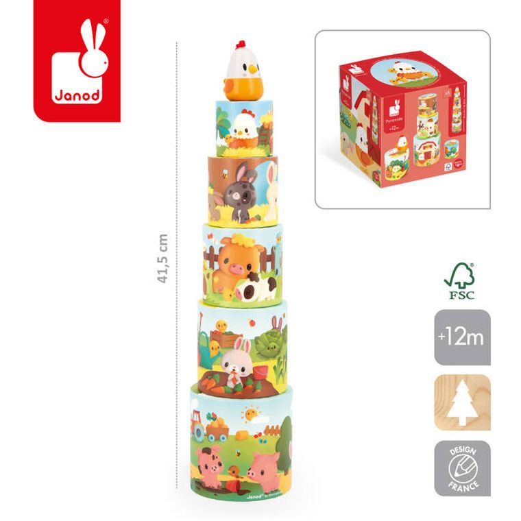 Janod, Farma, Piramida kura, 6 elementów