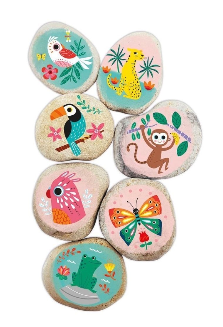 Janod, Kamienie do ozdabiania, zestaw kreatywny