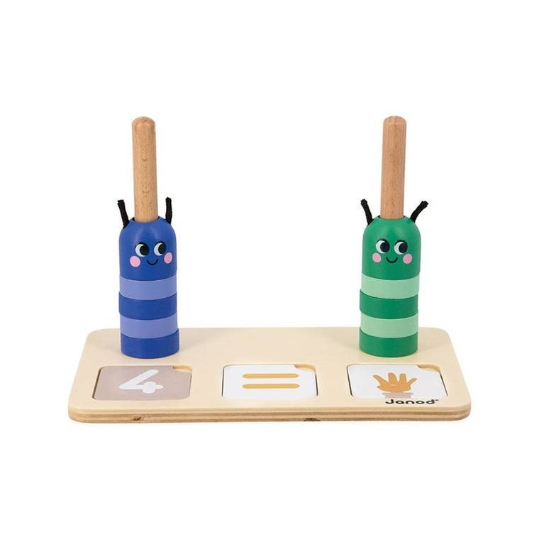 Janod, Liczenie i porównywanie liczb, drewniana układanka matematyczna