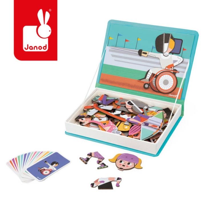 Janod, Magneti’book, Sporty, magnetyczna układanka