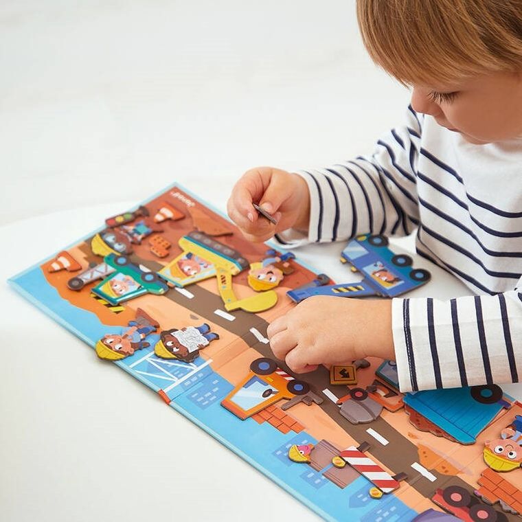 Janod, Magneti’stories, Plac budowy, magnetyczna układanka