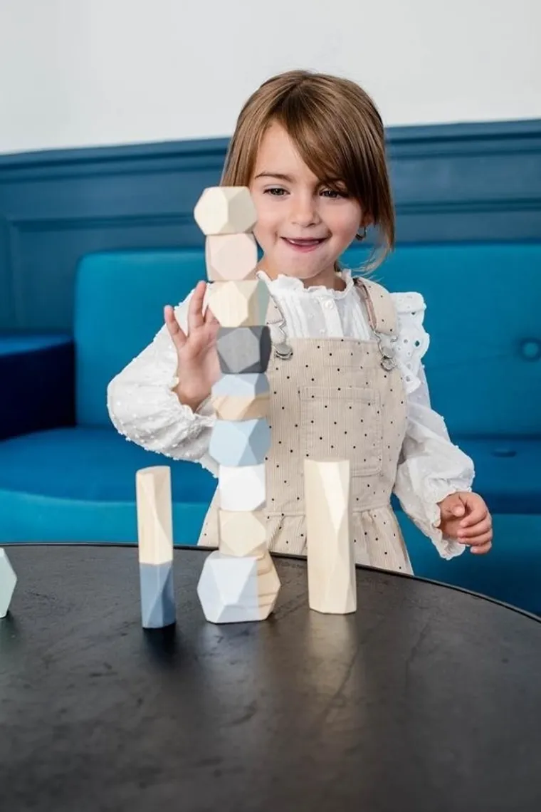 Janod, Sweet Cocoon, drewniane kamyki, 20 elementów