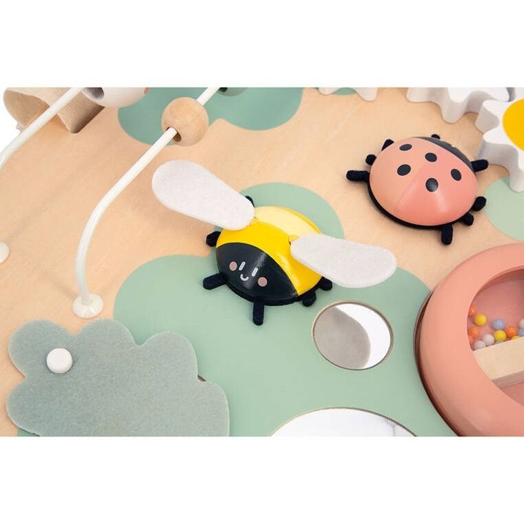 Janod, Sweet Cocoon, wielofunkcyjna tablica edukacyjna, drewniana, Ogród