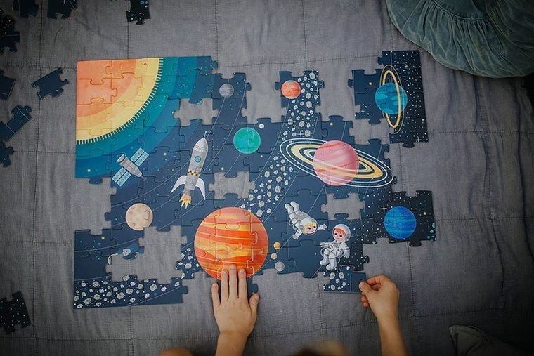 Janod, Układ słoneczny, puzzle edukacyjne, 100 elementów