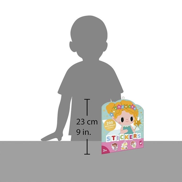 Janod, Wróżki, naklejki na arkuszach, 200 szt.