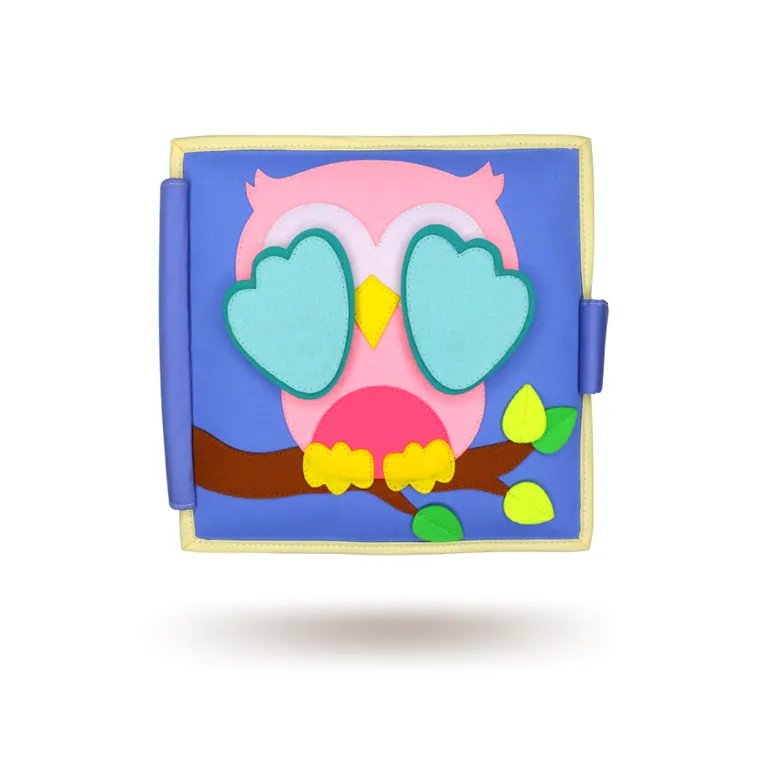 Jolly Designs. Sowa. Książeczka sensoryczno-manipulacyjna