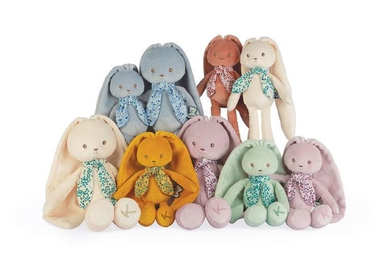 Kaloo, Lapinoo, Królik, maskotka, niebieski, duży, 35 cm