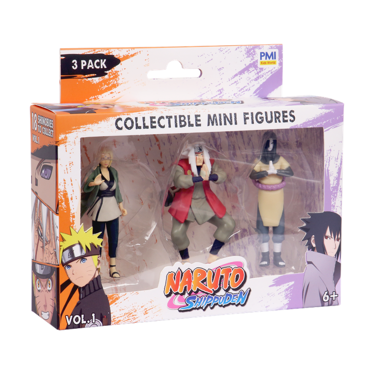 Kids World, Naruto, Shippuden, figurka kolekcjonerska, 3 szt.