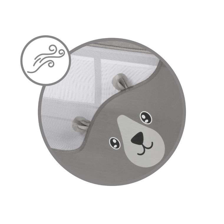 Kidwell, Blissy, łożeczko turystyczne, gray