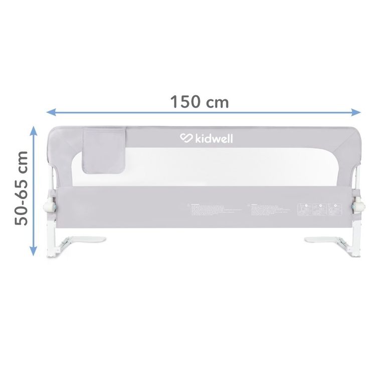 Kidwell, Cori 150, barierka do łóżka, gray