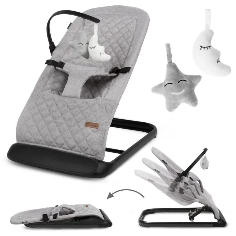 Kidwell, Laro, leżaczek bujaczek, Full Grey/Black