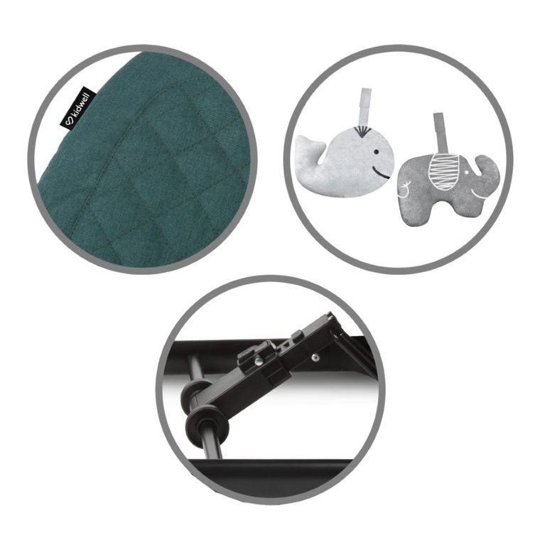 Kidwell, Laro, leżaczek bujaczek, Green Black