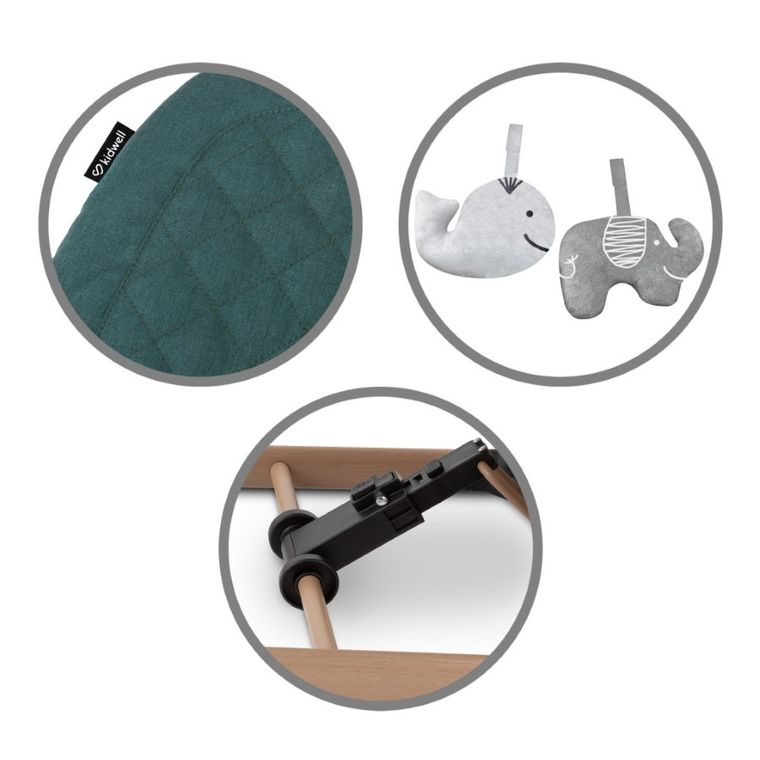 Kidwell, Laro, leżaczek bujaczek, Green Wooden