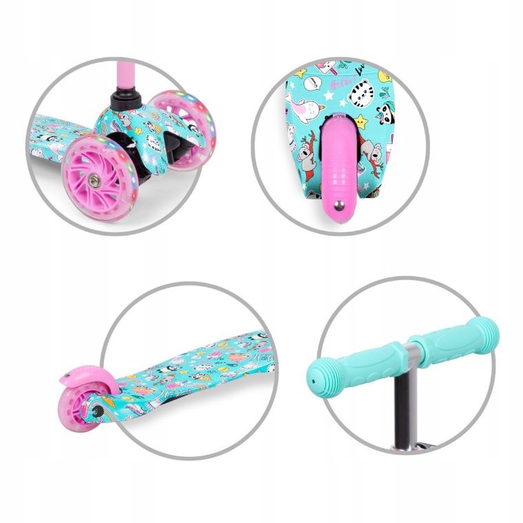 Kidwell, Uno, hulajnoga 3-kołowa, balansowa, happy