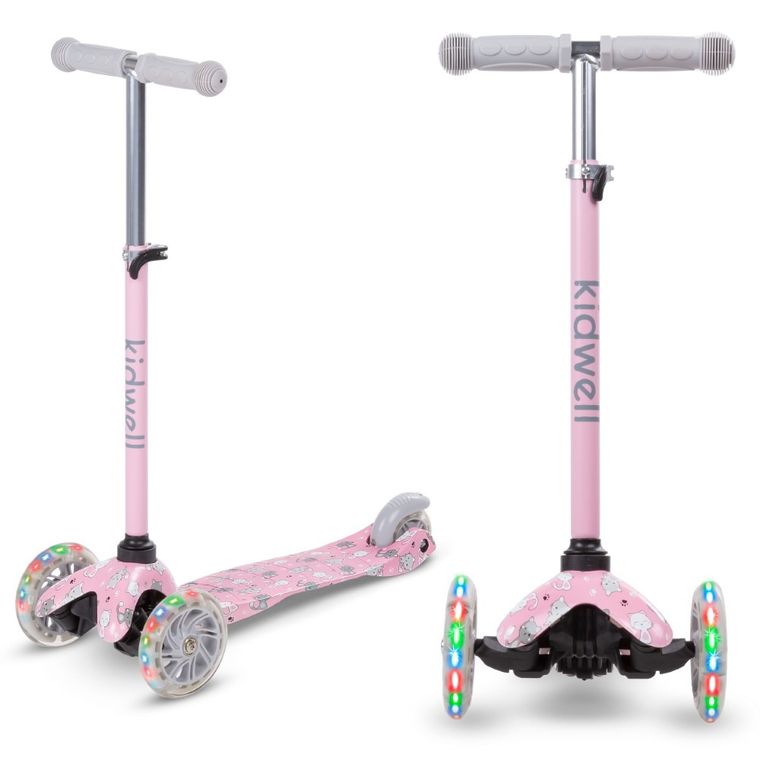 Kidwell, Uno, hulajnoga 3-kołowa LED, balansowa, cats