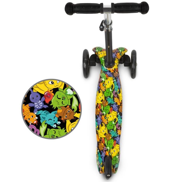 Kidwell, Uno, hulajnoga 3-kołowa LED, balansowa, kolorowa